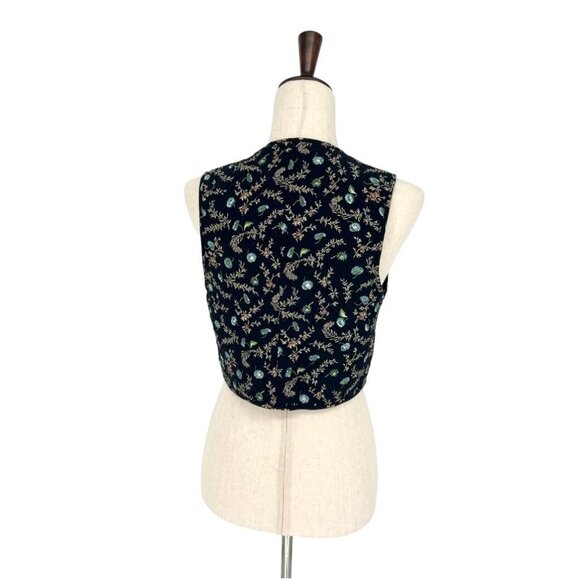 NWT Liz Claiborne Studio Floral Quilted Vest | Small - Picture 5 of 12